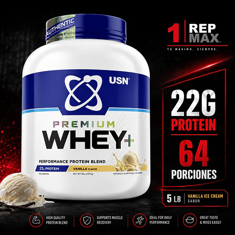 Proteína Whey 5lb Vanilla Ice Cream | 64 Porciones USN