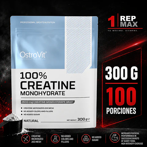 Creatina Monohidratada 300g Sin Sabor | 100 Porciones