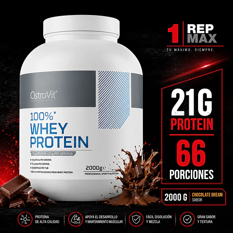 Proteína Whey 2kg Chocolate Dream | 66 Porciones OstroVit