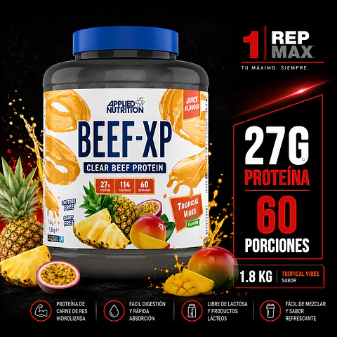 Proteína Beef XP 1.8kg | TROPICAL VIBES 60 Porciones Sin Lactosa AN