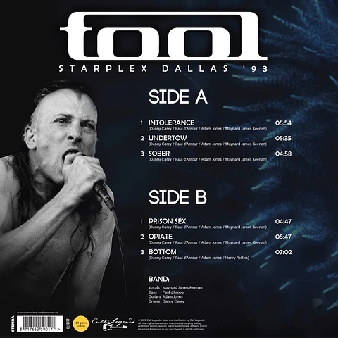 Tool - Starplex Dallas ´93 (vinilo 1Lp)