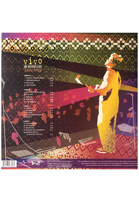 Joe Vasconcellos - Vivo 1999-2019 (vinilo 2Lp)