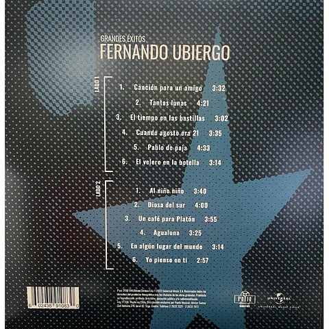 FERNANDO UBIERGO - GRANDES EXITOS (VINILO 1LP)