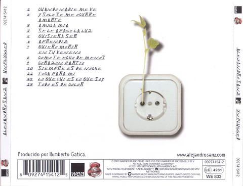 ALEJANDRO SANZ - UNPLUGGED (CD)