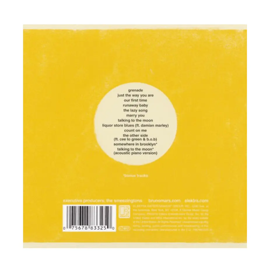 BRUNO MARS - DOO-WOPS & HOOLIGANS (CD) 2