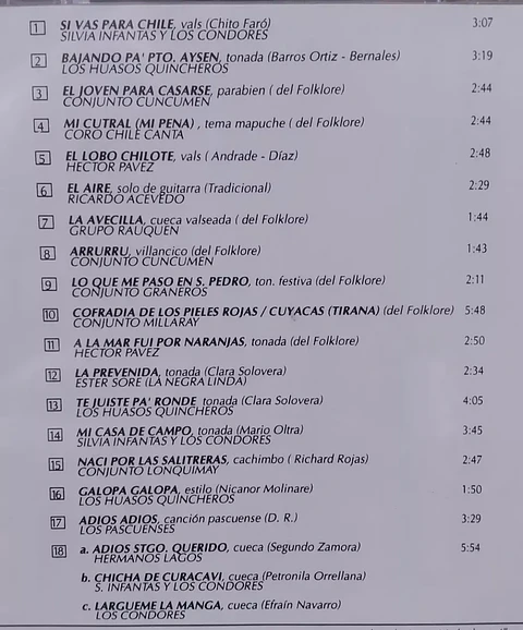 VARIOS ARTISTAS/ CHILE TIPICO VOL2 (CD)