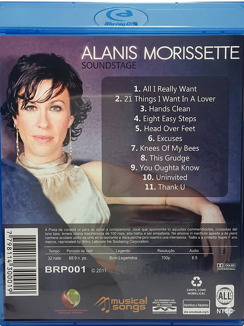 ALANIS MORISETTE – SOUNDSTAGE (BLURAY)