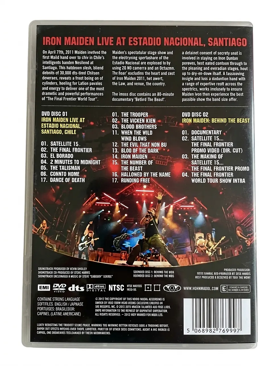 IRON MAIDEN LIVE AT ESTADIO NACIONAL, SANTIAGO, CHILE (BLURAY) 2