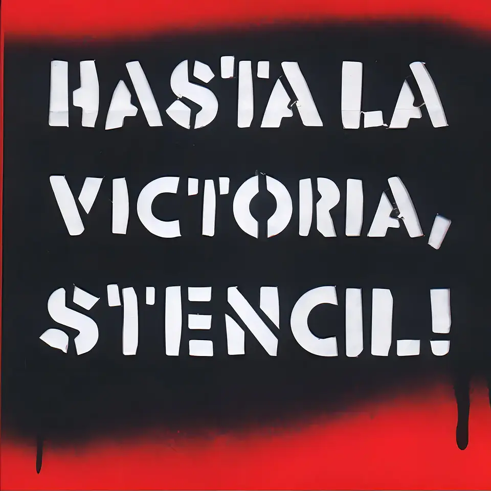 Hasta la victoria, Stencil! - Guido Indij 1