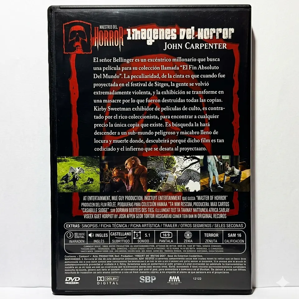 Imagenes del horror - John Carpenter (DVD de época) 2