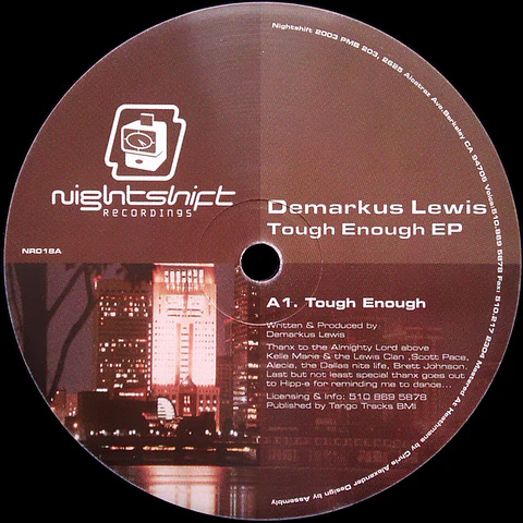 Tough Enough EP - Demarkus Lewis (vinilo de época/electrónica)