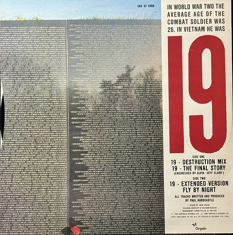 Paul Hardcastle - 19 the mixes (vinilo de época/electrónica)