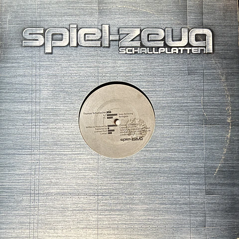 Thomas Schumacher - Keep believing/Renegade (vinilo de época/electrónica)