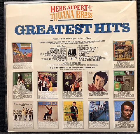 Herp Alpert & The Tijuana Brass - Greatest hits (vinilo de época Lp)
