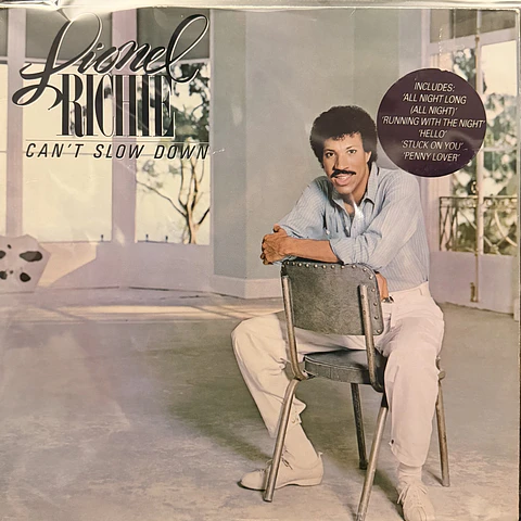 Lionel Richie - Can´t slow down (vinilo de época Lp)
