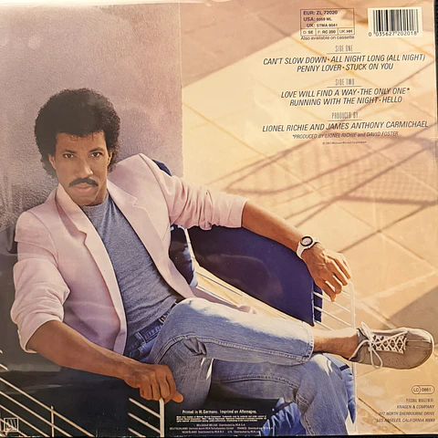 Lionel Richie - Can´t slow down (vinilo de época Lp)
