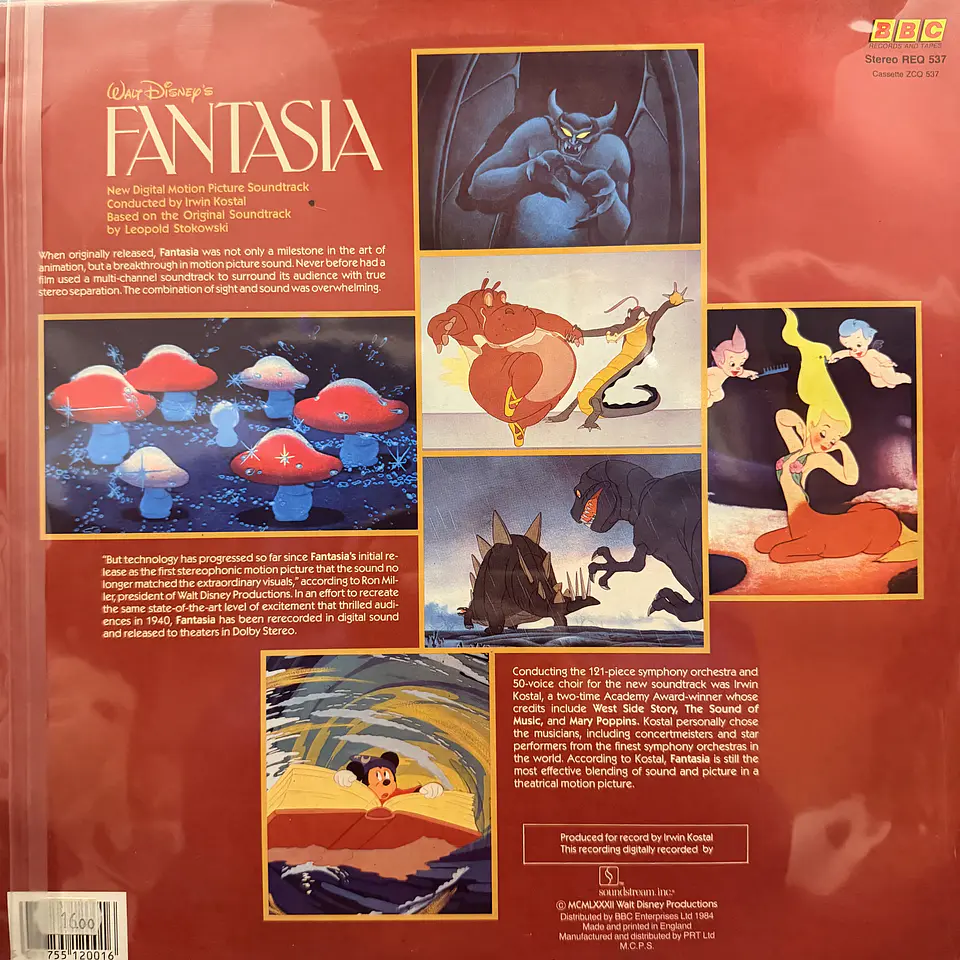 Walt Disney´s - Fantasía (vinilo de época 1Lp) 2
