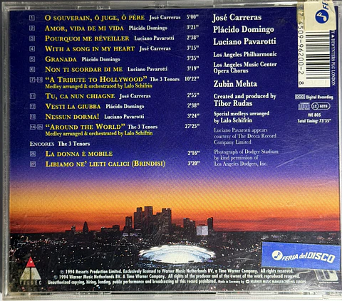 The 3 Tenors - Carreras, Domingo, Pavarotti with Mehta (CD de época)