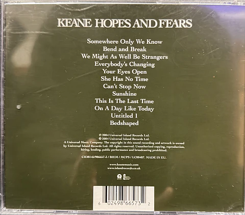 Keane - Hope and fears / Special edition (CD de época)