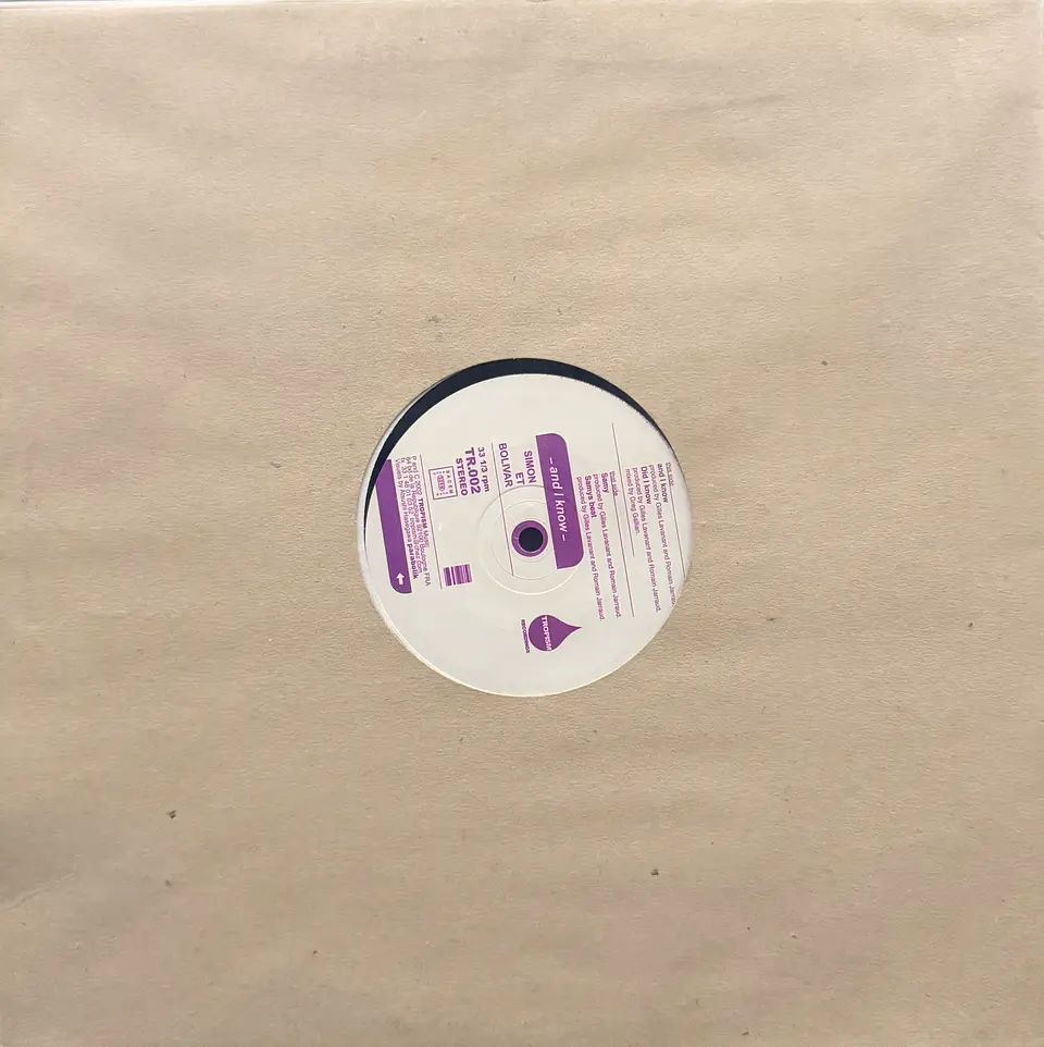 Simon et Bolivar - And I know (vinilo de época 1Lp) 1