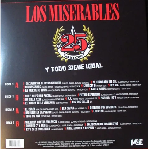 Los Miserables – 25 años y todo sigue igual (Vinilo 2 Lp) 