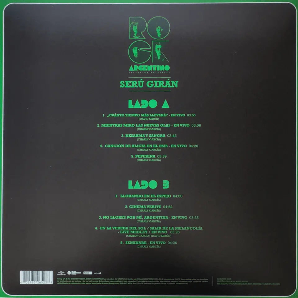 Seru Giran - Serie Oro Rock Nacional Argentino (Vinilo 1Lp) 2