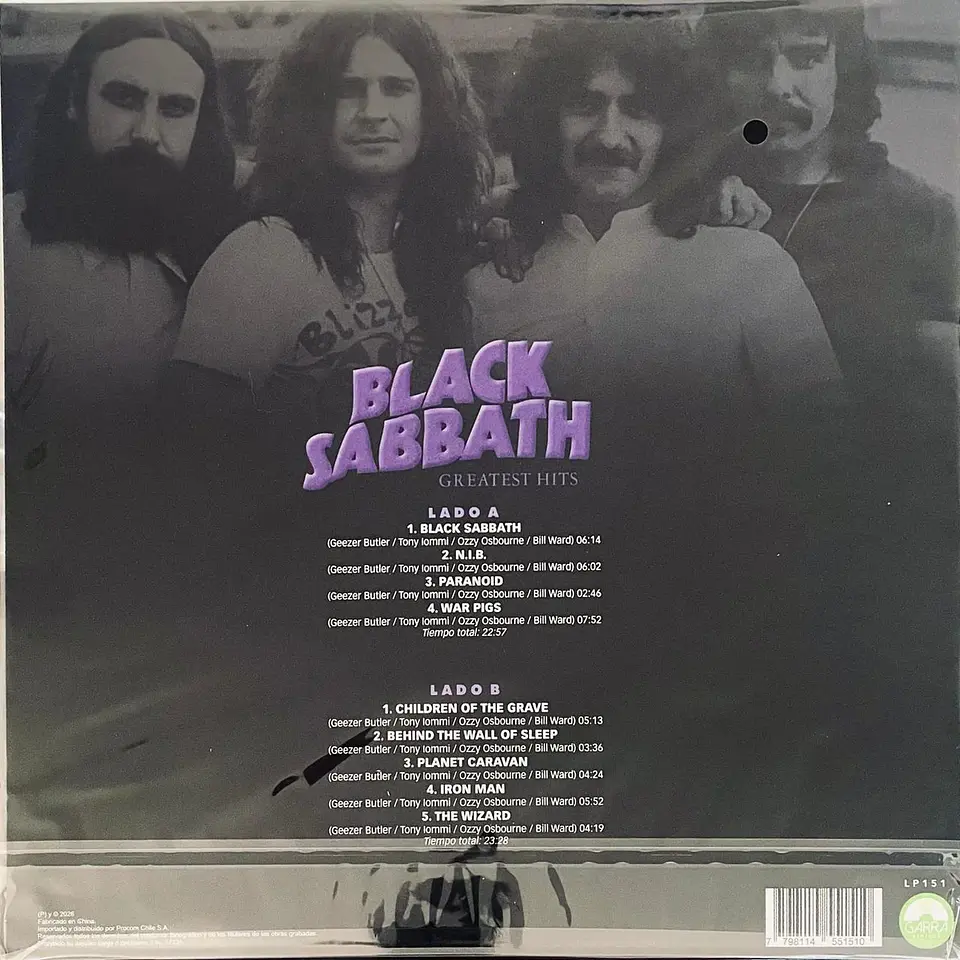 Black Sabbath – Greatest Hits (vinilo 1 Lp) 2