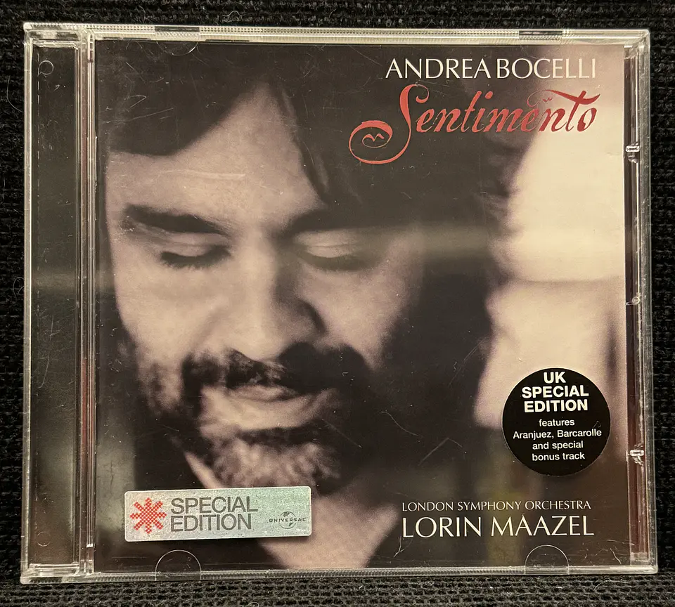 Andrea Bocelli – Sentimento / UK Special Edition (CD de época) 1