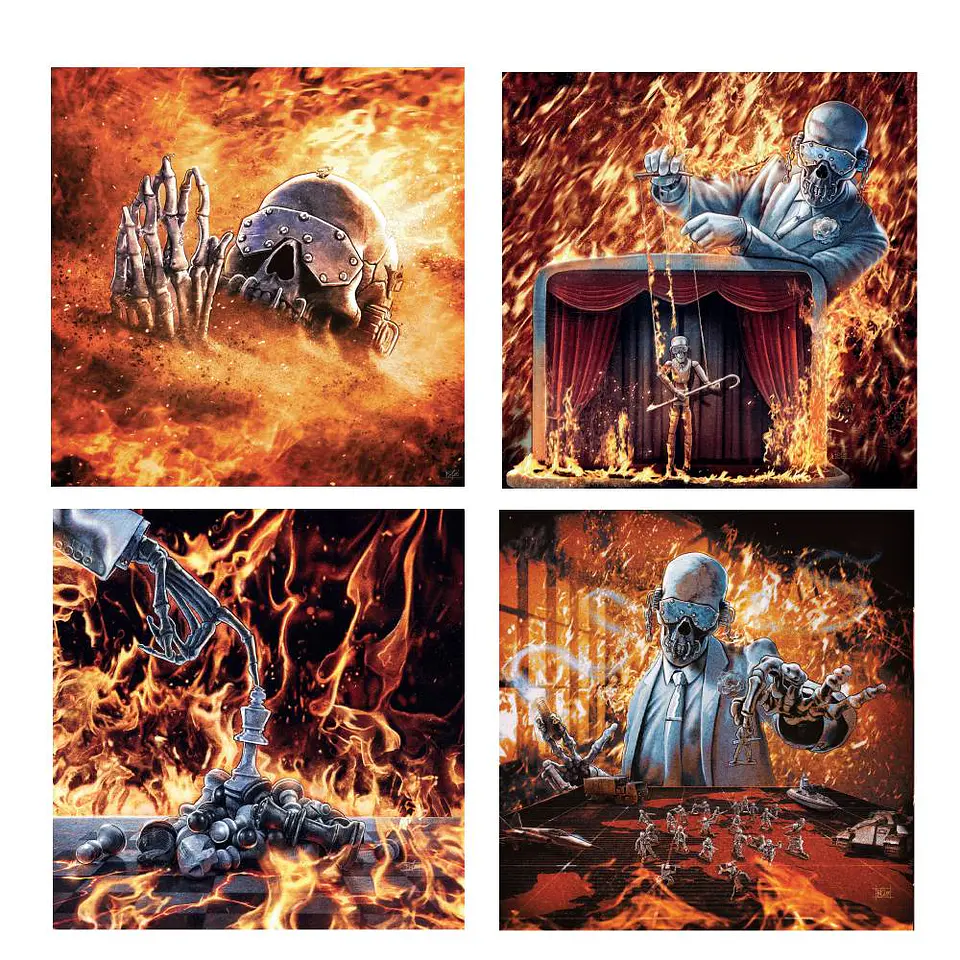 Megadeth – Megadeth / edición limitada, Marble Chile Flag (vinilo 2Lp) 2