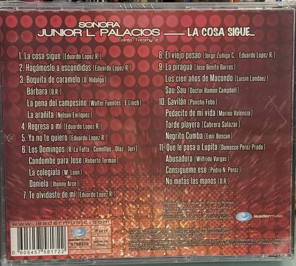 Sonora Junior L. Palacios - La Cosa Sigue (CD) 2