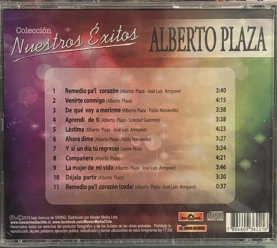 Alberto Plaza - Nuestros Éxitos Vol. 5 (CD) 2