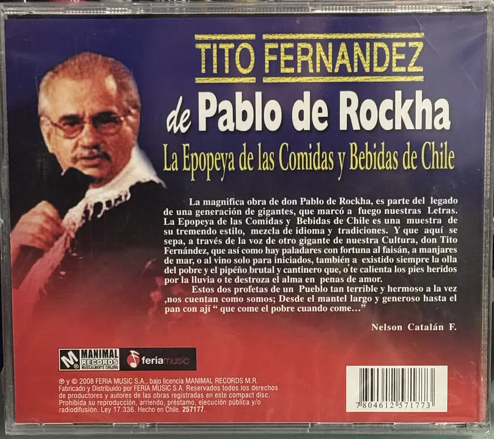 Tito Fernández - Epopeya De Las Comidas y Bebidas De Chile (CD) 2