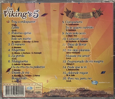 Los Vikings 5 - Maestros De La Cumbia (CD)