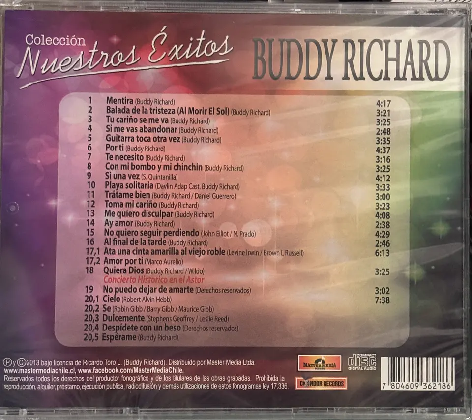 Buddy Richard – Nuestros Éxitos Vol. 2 (CD) 2