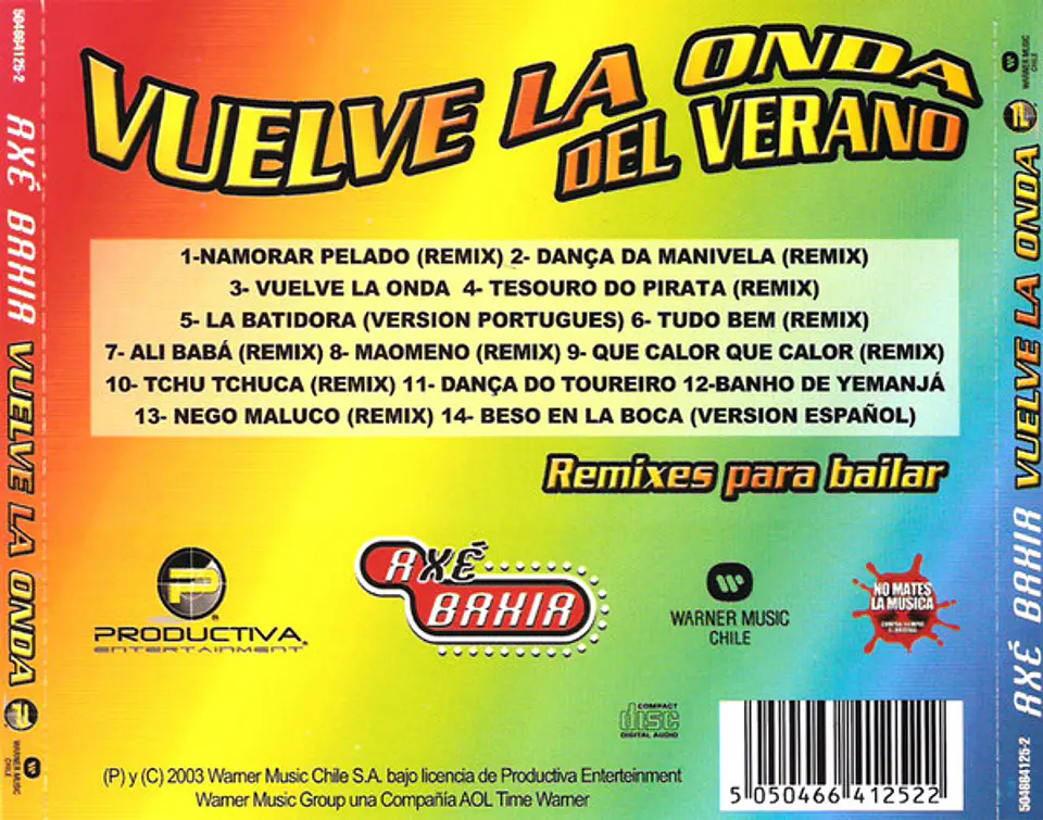  Axé Bahia - Vuelve La Onda Del Verano (CD) 1
