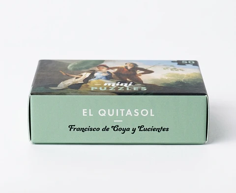 Mini Puzzle de bolsillo 50 Pzas (Francisco De Goya y Lucientes - El Quitasol) $4.000