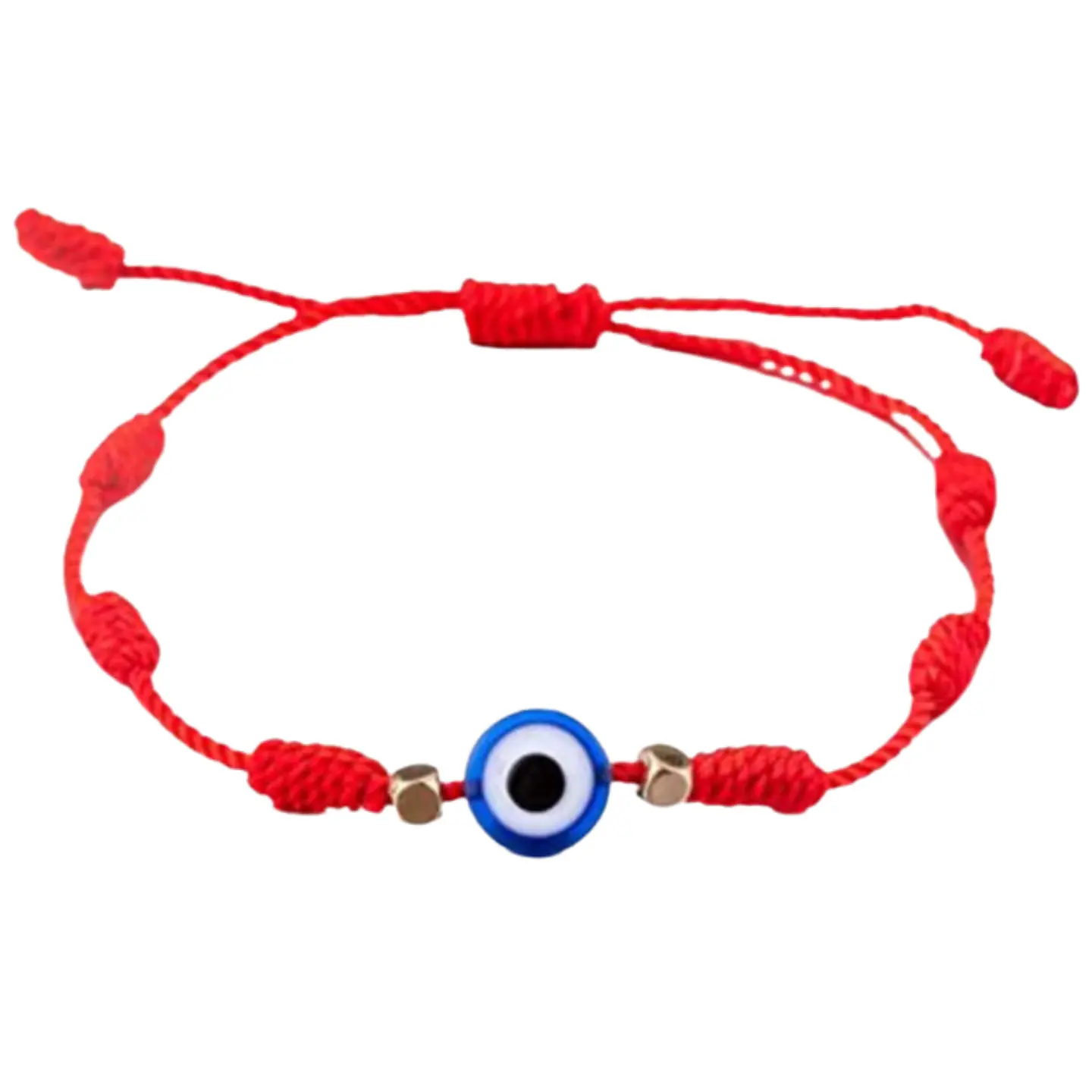 Pulsera Hilo Rojo Ojo Turco + 7 Nudos 2