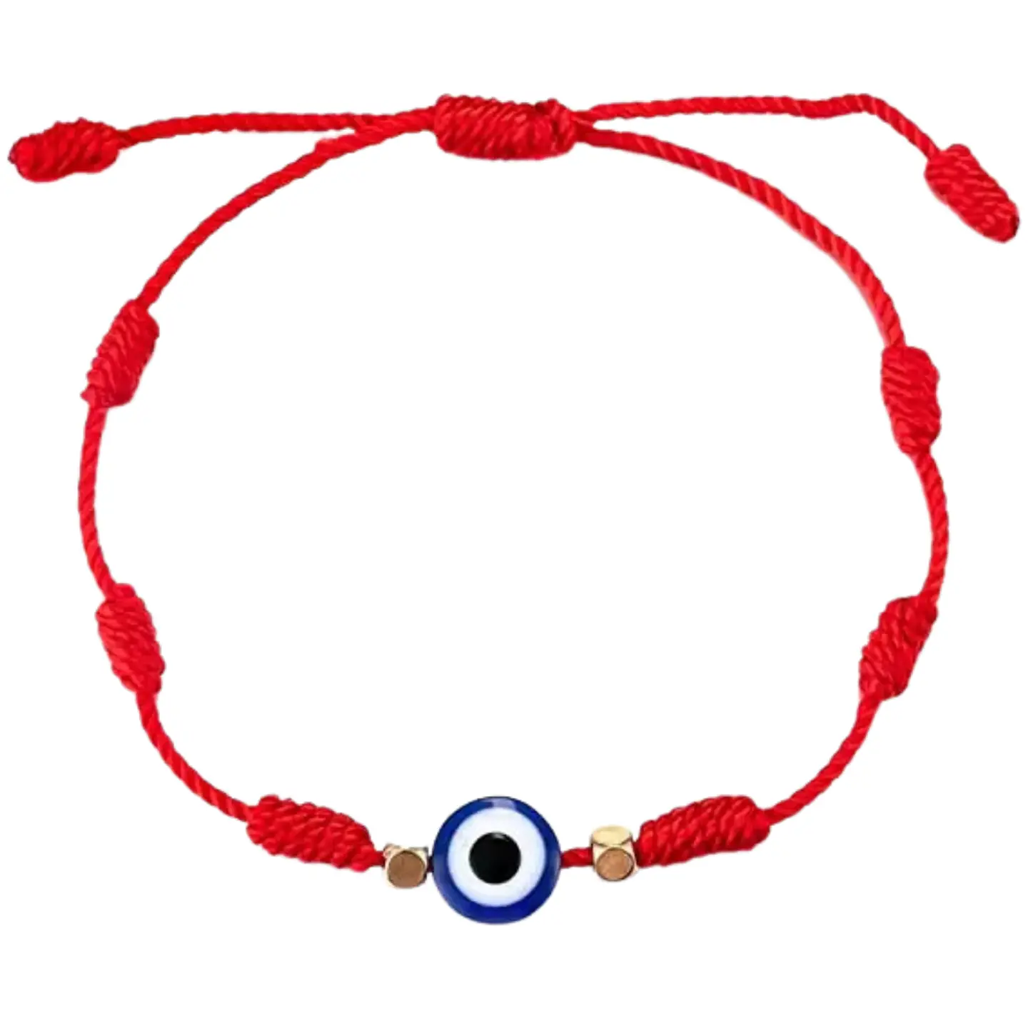 Pulsera Hilo Rojo Ojo Turco + 7 Nudos 3
