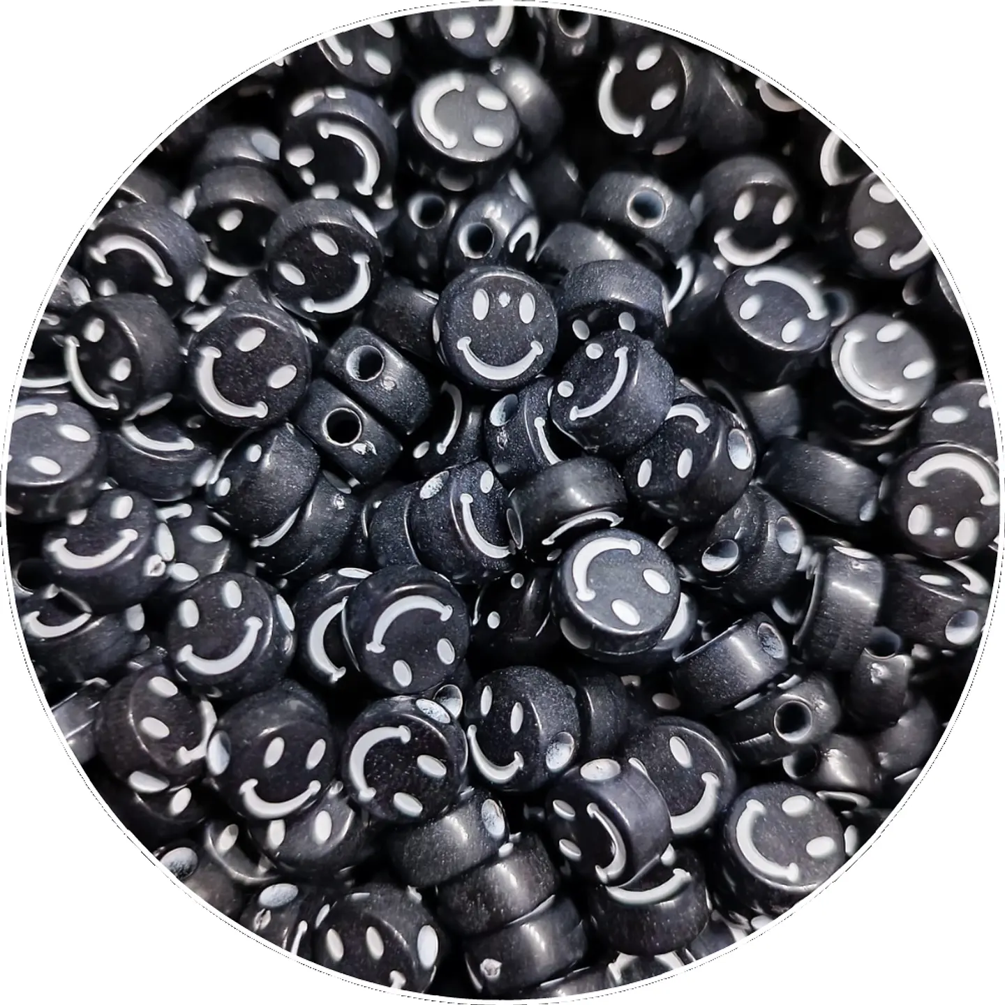 300 Cuentas Figuras Carita Feliz 7mm R F N C B 1
