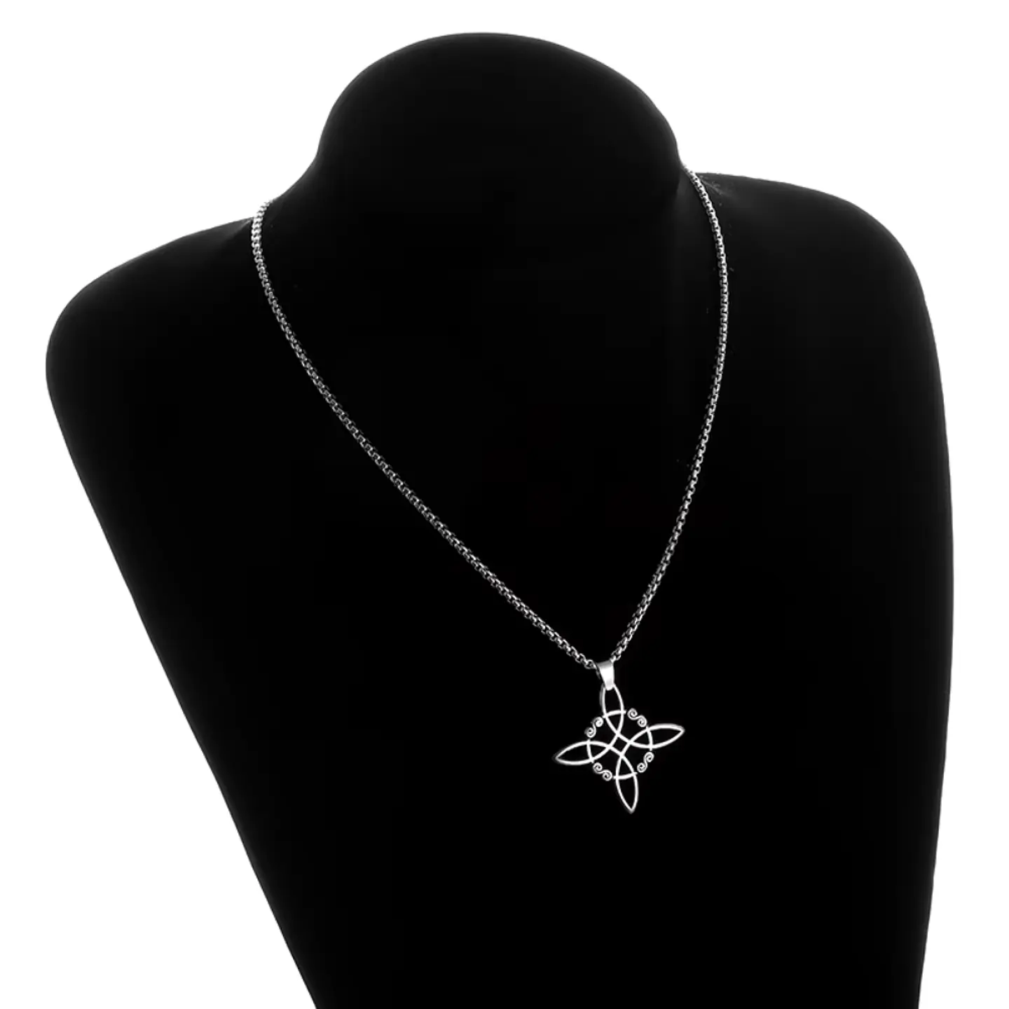 Collar Nudo De Brujas Acero + Acero 3