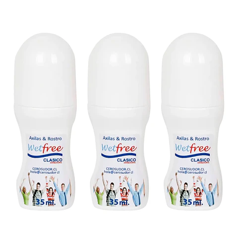 Antitranspirante Wetfree 3 Clasicos