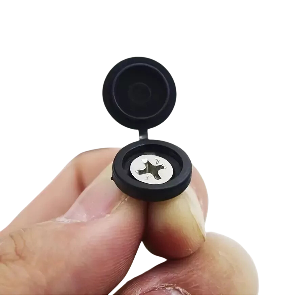 Negro - Embellecedor Decorativo Tapa Tornillos Clavos