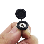 Negro - Embellecedor Decorativo Tapa Tornillos Clavos