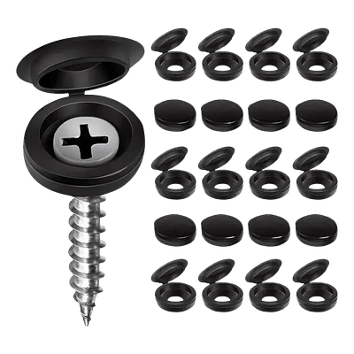 Negro - Embellecedor Decorativo Tapa Tornillos Clavos