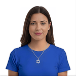 Colgante Collar Estrella David Acero Plateado Modsimp53vd13s Plateado