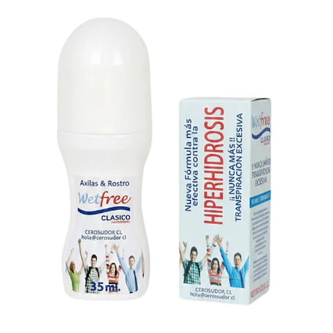 Desodorante Antitranspirante Wetfree Clasico Rostro Y Axilas