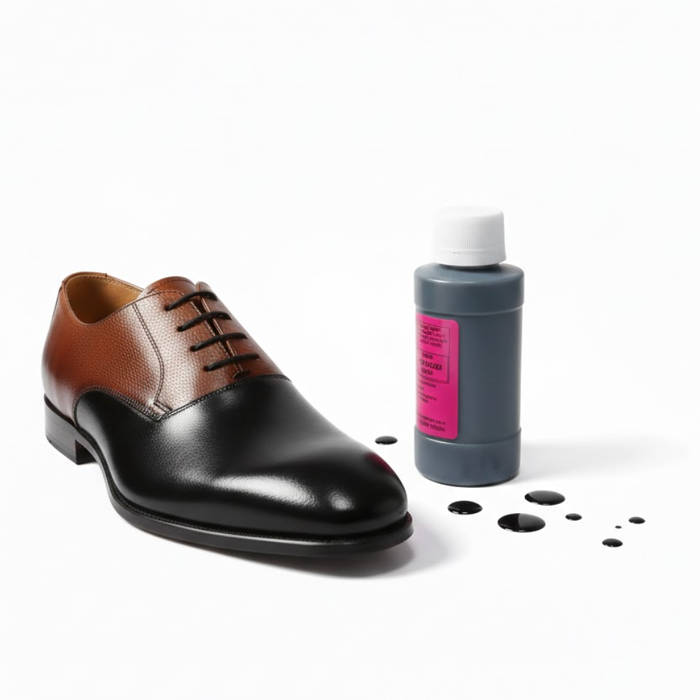 Negro - Tinta Especial Para Teñir Calzado De Cuero Y Sintetico Liso