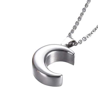 Collar Relicario Cremación Urna Cenizas Mascotas Luna