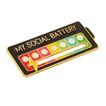 Pin Bateria Social Negra