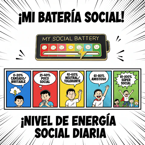 Pin Bateria Social Negra